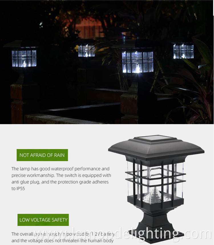 Solar-powered Flickering Flame Garden Light